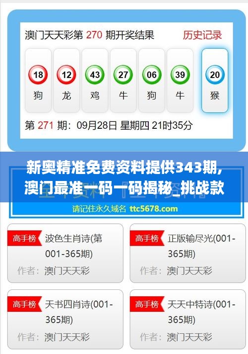 新奧精準(zhǔn)免費(fèi)提供澳彩——掌握彩票先機(jī)，贏取豐厚回報(bào)，新奧精準(zhǔn)免費(fèi)提供澳彩預(yù)測(cè)，贏取豐厚回報(bào)的機(jī)會(huì)來(lái)了！