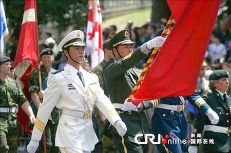 中國儀仗隊參加俄羅斯閱兵，展現(xiàn)軍威與友誼的壯麗畫卷，中俄友誼見證，中國儀仗隊參加俄羅斯閱兵，壯麗畫卷展現(xiàn)軍威與深情友誼