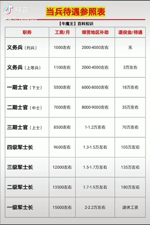 軍士長軍銜與工資待遇詳解，軍士長軍銜與工資待遇全面解析