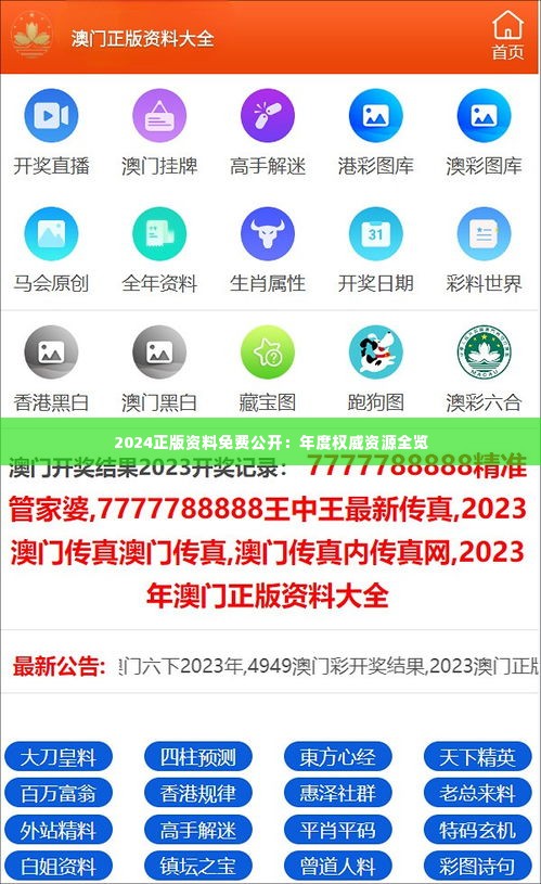 2024正版資料免費(fèi)公開(kāi)，獲取優(yōu)質(zhì)資源的全新途徑，優(yōu)質(zhì)資源獲取新途徑，2024正版資料免費(fèi)公開(kāi)