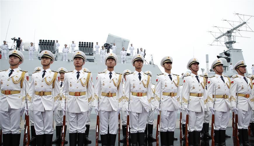 人民海軍70周年海上閱兵，壯麗航跡，榮耀瞬間，人民海軍70周年海上閱兵，榮耀瞬間，壯麗航跡展國威