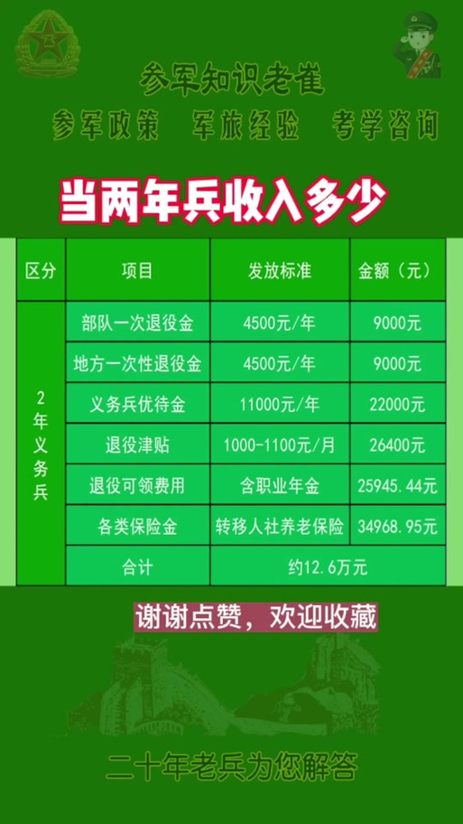 關(guān)于義務(wù)兵兩年能拿多少錢的全面解析，全面解析，義務(wù)兵兩年收入概覽