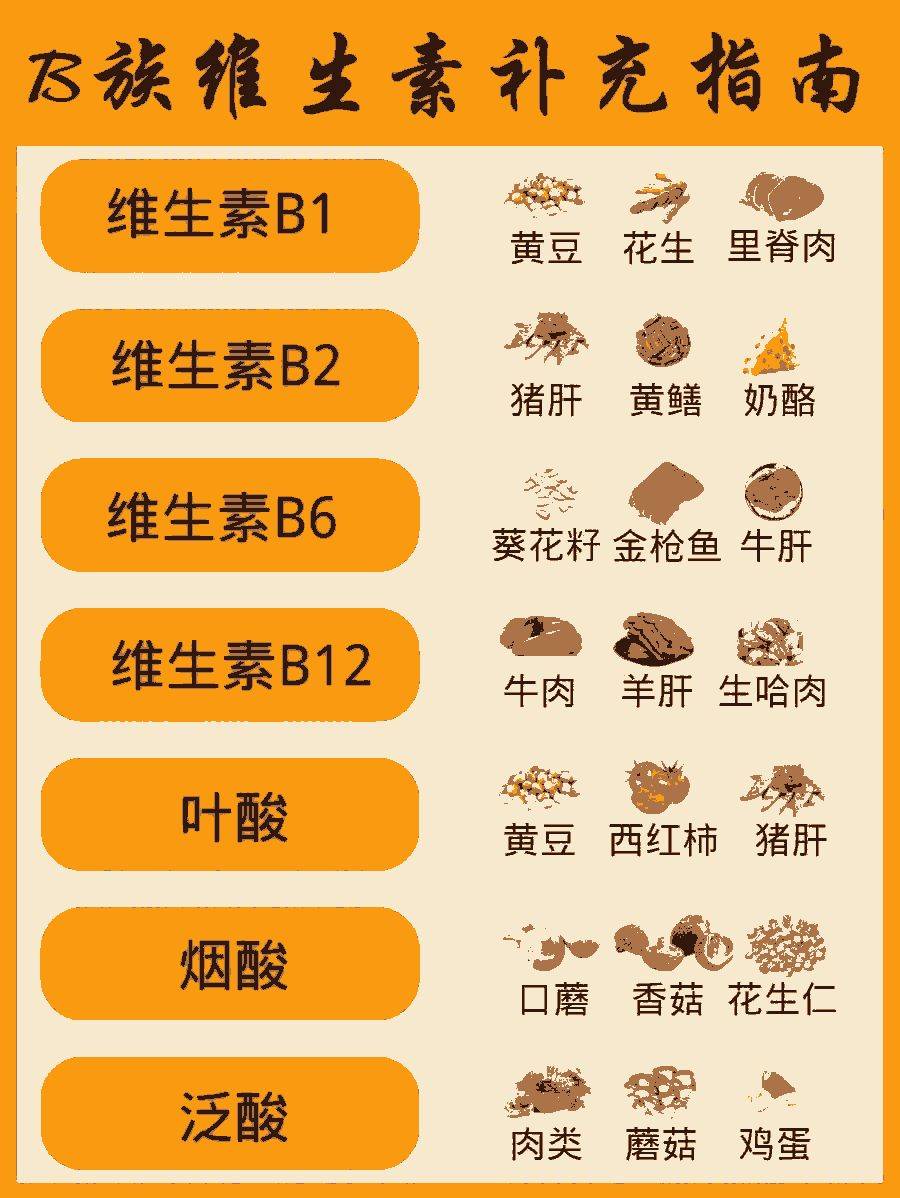 含維生素B十大食物排名，健康生活從此開始，健康生活秘訣，含維生素B十大食物排名榜單揭曉！
